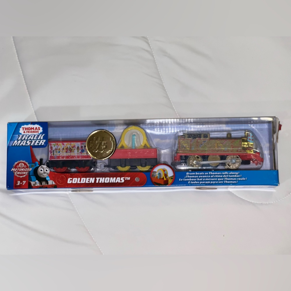 75th Anniversary Track Master Golden Thomas & Friends Toy Train